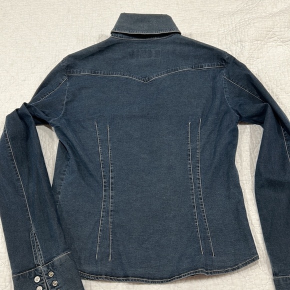 Versace Jeans Couture Denim Stretch Shirt - Picture 6 of 13